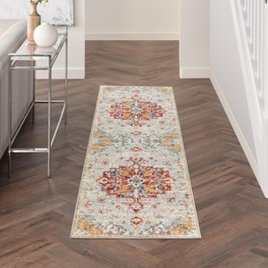 image:imageNourison Home Passion Ivory Multicolor 53 x 73 Area Rug  Easy Clean Non Shedding Bed Room Living Room Dining Room Kitchen 5 x 7Grey Multicolor