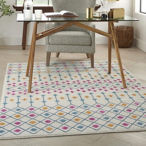 image:imageNourison Home Passion Ivory Multicolor 67 x 96 Area Rug  Easy Clean Non Shedding Bed Room Living Room Dining Room Kitchen 7 x 10IvoryMulti
