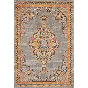 image:imageNourison Home Passionate Traditional Grey 67 x 96 Area Rug Easy Clean Non Shedding Bed Room Living Room Dining Room Kitchen 7x10Grey