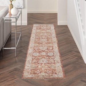image:imageNourison Home Petra Traditional Vintage Rust 23 x 102 Area Rug Easy Clean Non Shedding Bed Room Living Room Dining Room Kitchen 2x10Ivory