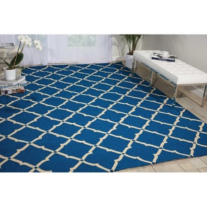 image:imageNourison Home Portico IndoorOutdoor Navy 8 x 106 Area Rug Easy Cleaning Non Shedding Bed Room Living Room Dining Room Backyard Deck Patio 8x11Navy