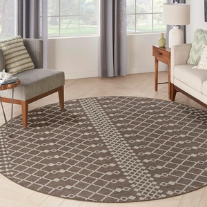 image:imageNourison Home Positano Natural 8 x Round Area Rug  Easy Clean Non Shedding Bed Room Living Room Dining Room Kitchen 8 x Round