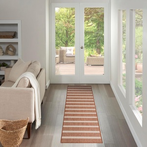 image:imageNourison Home Positano Terracotta Ivory 22 x 10 Area Rug  Easy Clean Non Shedding Bed Room Living Room Dining Room Kitchen 10 Runner