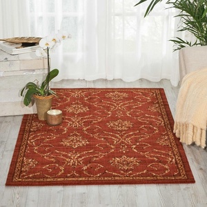 image:imageNourison Home Radiant Impression Traditional Vintage Beige 56 x 75 Area Rug Easy Cleaning Non Shedding Bed Room Living Room Dining Room Kitchen 6x7Persimmon