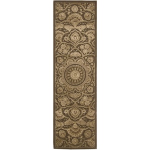 image:imageNourison Home Regal Traditional Green 39 x 59 Area Rug Easy Clean Non Shedding Bed Room Living Room Dining Room Kitchen 4x6Chocolate