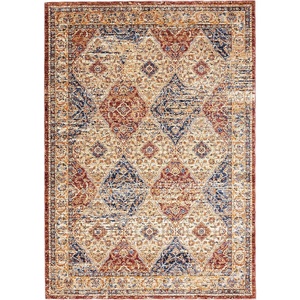 image:imageNourison Home Reseda Traditional Multicolor 5 x Round AreaRug Easy Clean Non Shedding Bed Room Living Room Dining Room Kitchen 5 Round83 x 116 Rectangular