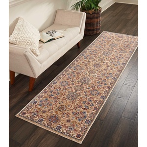 image:imageNourison Home Reseda Traditional Sky 53 x 76 AreaRug Easy Clean Non Shedding Bed Room Living Room Dining Room Kitchen 5x8Natural