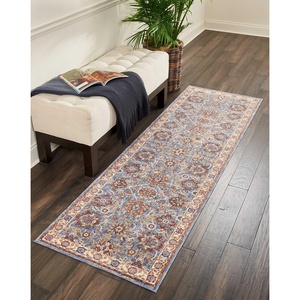 image:imageNourison Home Reseda Traditional Sky 53 x 76 AreaRug Easy Clean Non Shedding Bed Room Living Room Dining Room Kitchen 5x8Sky