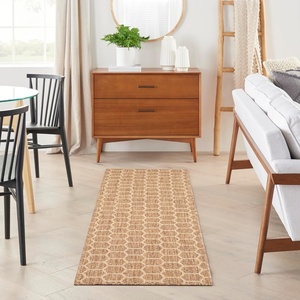 image:imageNourison Home Reversible Indoor Outdoor Navy 8 x Round Area Rug  Easy Clean Non Shedding Bed Room Living Room Dining Room Kitchen 8 x RoundNatural