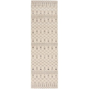image:imageNourison Home Royal Moroccan Farmhouse BeigeGrey 23 x 10 Area Rug Easy Cleaning Non Shedding Bed Room Living Room Dining Room Kitchen 2x10BeigeGrey