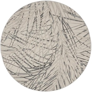 image:imageNourison Home Rustic Textures Rustic IvoryGrey 53 x round Area Rug Easy Cleaning Non Shedding Bed Room Living Room Dining Room Kitchen 5 Round