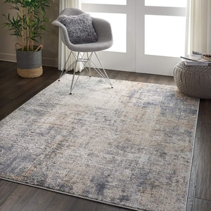 image:imageNourison Home Rustic Textures Rustic IvorySilver 53 x round Area Rug Easy Cleaning Non Shedding Bed Room Living Room Dining Room Kitchen 5 RoundGreyBeige