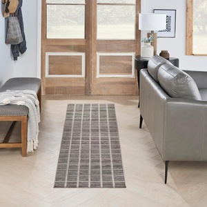 image:imageNourison Home Serenity Home Ivory 6 x 9 Area Rug  Easy Clean Non Shedding Bed Room Living Room Dining Room Kitchen 6 x 9Grey Ivory