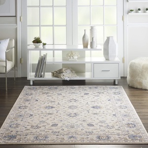 image:imageNourison Home Sleek Textures Traditional Ivory 710 x 106 Area Rug Easy Clean Non Shedding Bed Room Living Room Dining Room Kitchen 8x11311 x 511 Rectangular