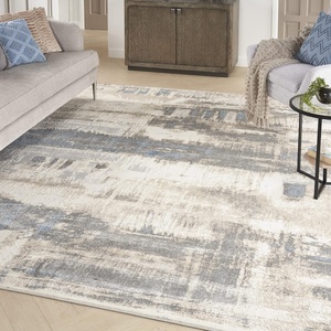 image:imageNourison Home Solace Ivory Grey Blue 8 x 10 Area Rug  Easy Clean Non Shedding Bed Room Living Room Dining Room Kitchen 8 x 108 x 10 Rectangular