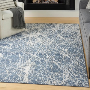 image:imageNourison Home Splendid Mocha Ivory 710 x 910 Area Rug  Easy Clean Non Shedding Bed Room Living Room Dining Room Kitchen 8 x 10Navy Ivory
