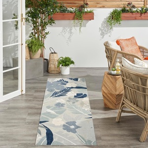 image:imageNourison Home Suncoast Green Blue 53 x 73 Area Rug  Easy Clean Non Shedding Bed Room Living Room Dining Room Kitchen 5 x 7Grey Navy