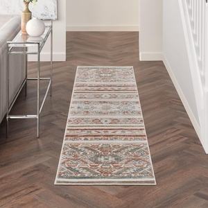 image:imageNourison Home Thalia Grey Multicolor 6 x 9 Area Rug  Easy Clean Non Shedding Bed Room Living Room Dining Room Kitchen 6 x 9Ivory Multicolor