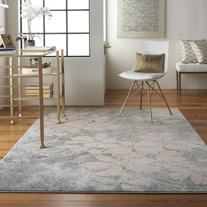 image:imageNourison Home Tranquil Grey Pink 8 x 10 Area Rug  Easy Clean Non Shedding Bed Room Living Room Dining Room Kitchen 8 x 10GreyPink