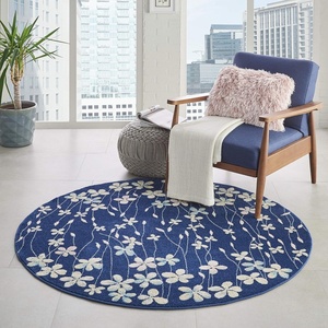 image:imageNourison Home Tranquil Ivory 810 x 1110 Area Rug  Easy Clean Non Shedding Bed Room Living Room Dining Room Kitchen 9 x 12Navy