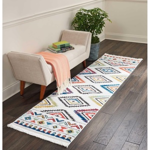 image:imageNourison Home Tribal Decor White 93 x 13 Area Rug  Easy Clean Non Shedding Bed Room Living Room Dining Room Kitchen 9 x 13White