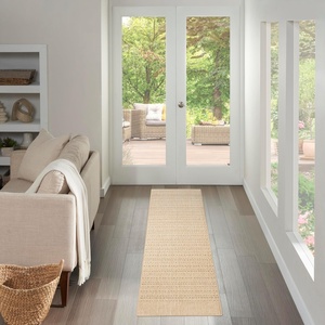 image:imageNourison Home Tulum Brown 53 x 7 Area Rug  Easy Clean Non Shedding Bed Room Living Room Dining Room Kitchen 5 x 7Taupe