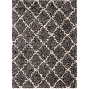image:imageNourison Home Ultra Plush Shag Charcoal Beige 9 x 12 Area Rug  Easy Clean Non Shedding Bed Room Living Room Dining Room Kitchen 9 x 12CharcoalBeige