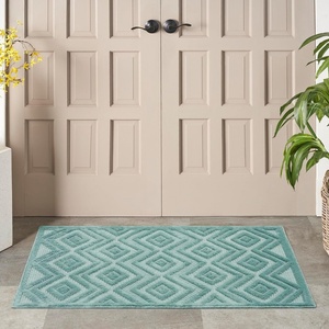 image:imageNourison Home Versatile Ivory White 3 x 5 Area Rug  Easy Clean Non Shedding Bed Room Living Room Dining Room Kitchen 3 x 5Aqua Teal