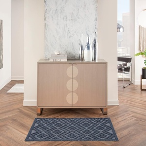 image:imageNourison Home Versatile Ivory White 3 x 5 Area Rug  Easy Clean Non Shedding Bed Room Living Room Dining Room Kitchen 3 x 5Navy Blue