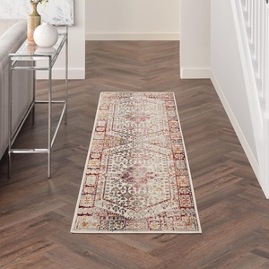 image:imageNourison Home Vintage Kashan Ivory Red 810 x 1110 Area Rug  Easy Clean Non Shedding Bed Room Living Room Dining Room Kitchen 9 x 12Ivory Red