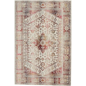 image:imageNourison Home Vintage Kashan Ivory Red 810 x 1110 Area Rug  Easy Clean Non Shedding Bed Room Living Room Dining Room Kitchen 9 x 12Red