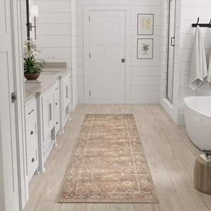 image:imageNourison Home Vintage Washables Grey 22 x 8 Area Rug  Easy Clean Non Shedding Bed Room Living Room Dining Room Kitchen 8 RunnerTaupe Multicolor