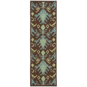 image:imageNourison Home Vista Tribal Ivory 5 x 7 Area Rug Easy Cleaning Non Shedding Bed Room Living Room Dining Room Kitchen 5x7Chocolate