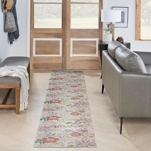 image:imageNourison Home Washables Floral Cream Multicolor 6 x 9 Area Rug Easy Cleaning Non Shedding Bed Room Living Room Dining Room Kitchen 6x9Cream Multicolor