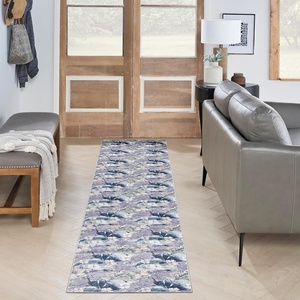 image:imageNourison Home Washables Floral Grey Blue 52 x 7 Area Rug Easy Clean Non Shedding Bed Room Living Room Dining Room Kitchen 5x7Grey Blue