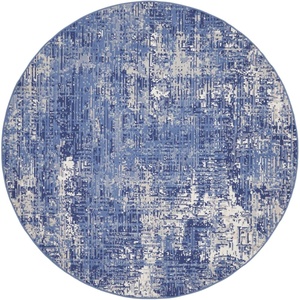 image:imageNourison Home Whimsicle Blue Ivory 6 x 9 Area Rug Artistic Contemporary EasyCleaning NonShedding Bed Room Living Room Dining Room KitchenBlueIvory