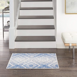 image:imageNourison Home Whimsicle Ivory Blue 2 x 3 Area Rug  Easy Clean Non Shedding Bed Room Living Room Dining Room Kitchen 2 x 3Ivory Blue
