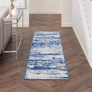 image:imageNourison Home Whimsicle Ivory Navy 5 x 7 Area Rug  Easy Clean Non Shedding Bed Room Living Room Dining Room Kitchen 5 x 7IvoryNavy