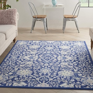 image:imageNourison Home Whimsicle Traditional Navy Multicolor 5 x 7 Area Rug Easy Cleaning Non Shedding Bed Room Living Room Dining Room Kitchen 5x7Navy Multicolor