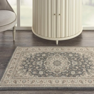 image:imageNourison Living Treasures Persian GreyIvory 510 x ROUND Area Rug Easy Cleaning Non Shedding Bed Room Living Room Dining Room Kitchen 6 RoundGreyIvory