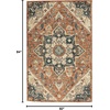 image:imageNourison Home Bahari Rust 5 x 7 Area Rug  Easy Clean Non Shedding Bed Room Living Room Dining Room Kitchen 5 x 7Rust