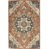 image:imageNourison Home Bahari Rust 5 x 7 Area Rug  Easy Clean Non Shedding Bed Room Living Room Dining Room Kitchen 5 x 7Rust