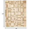 image:imageNourison Home Nordic Ivory Rust 5 x 7 Area Rug  Easy Clean Non Shedding Bed Room Living Room Dining Room Kitchen 5 x 7Ivory Multicolor