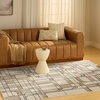 image:imageNourison Home Nordic Ivory Rust 5 x 7 Area Rug  Easy Clean Non Shedding Bed Room Living Room Dining Room Kitchen 5 x 7Ivory Multicolor