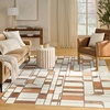 image:imageNourison Home Nordic Ivory Rust 5 x 7 Area Rug  Easy Clean Non Shedding Bed Room Living Room Dining Room Kitchen 5 x 7Ivory Rust