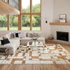 image:imageNourison Home Nordic Ivory Rust 5 x 7 Area Rug  Easy Clean Non Shedding Bed Room Living Room Dining Room Kitchen 5 x 7Ivory Rust