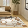 image:imageNourison Home Nordic Ivory Rust 5 x 7 Area Rug  Easy Clean Non Shedding Bed Room Living Room Dining Room Kitchen 5 x 7Ivory Rust
