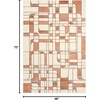 image:imageNourison Home Nordic Ivory Rust 5 x 7 Area Rug  Easy Clean Non Shedding Bed Room Living Room Dining Room Kitchen 5 x 7Ivory Rust