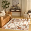 image:imageNourison Home Nordic Ivory Rust 5 x 7 Area Rug  Easy Clean Non Shedding Bed Room Living Room Dining Room Kitchen 5 x 7Ivory Rust