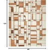 image:imageNourison Home Nordic Ivory Rust 5 x 7 Area Rug  Easy Clean Non Shedding Bed Room Living Room Dining Room Kitchen 5 x 7Ivory Rust